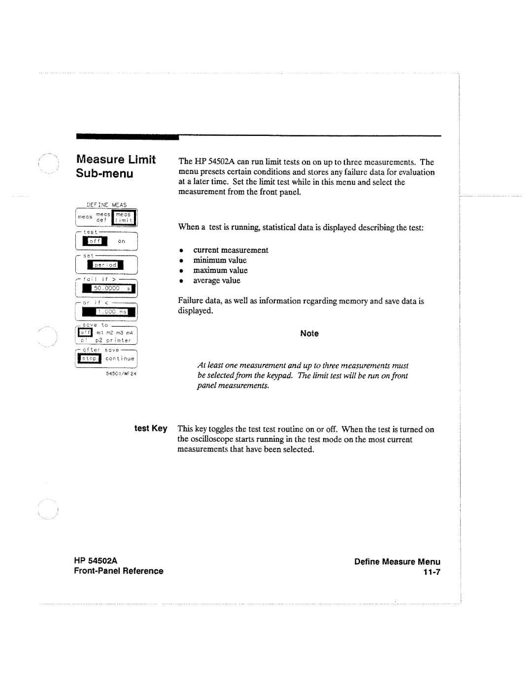 HP Microscope & Magnifier 54502A manual 