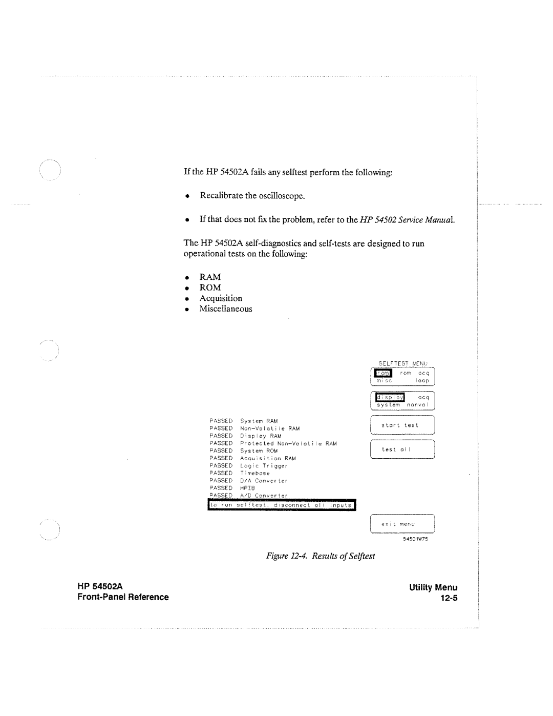 HP Microscope & Magnifier 54502A manual 