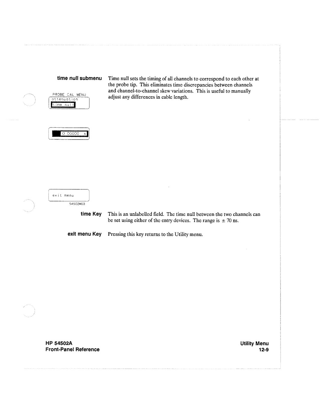 HP Microscope & Magnifier 54502A manual 