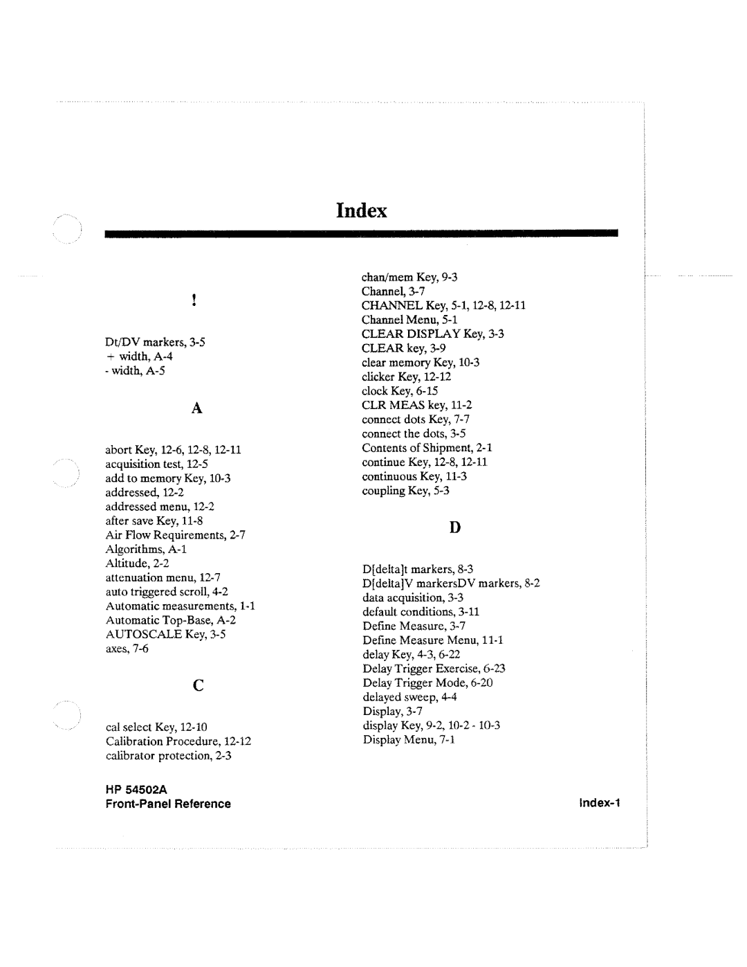 HP Microscope & Magnifier 54502A manual 