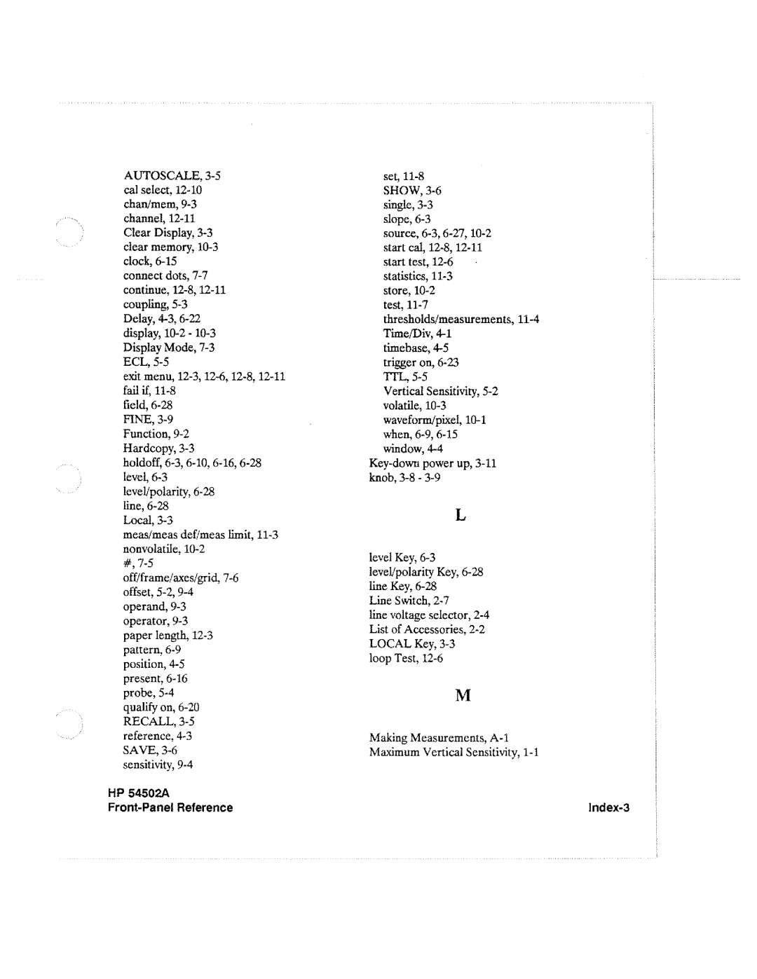 HP Microscope & Magnifier 54502A manual 