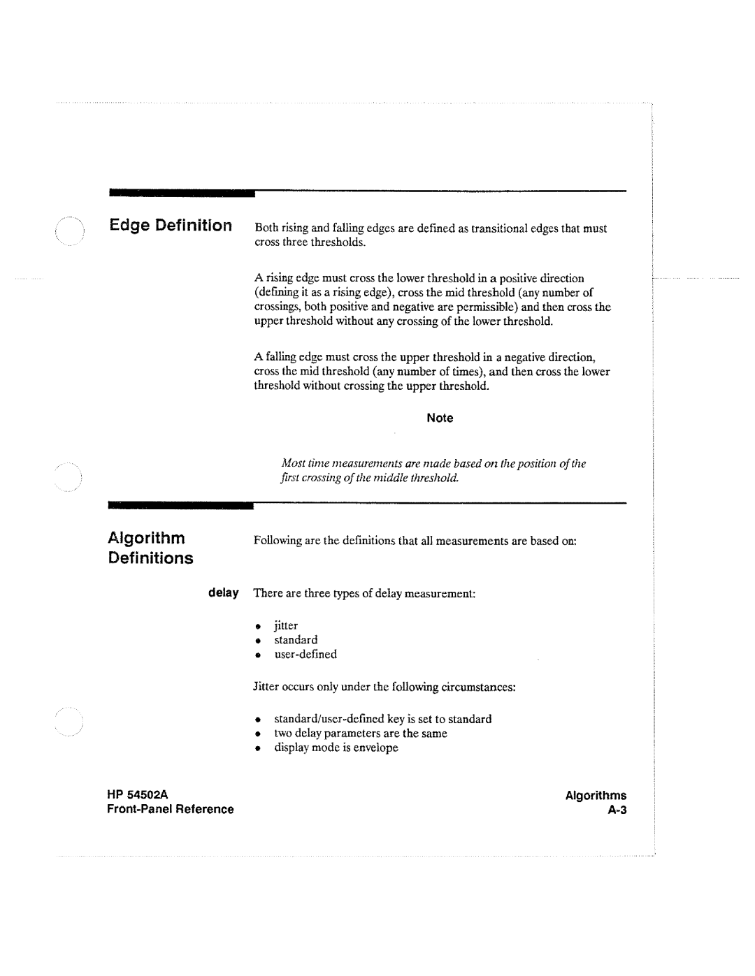 HP Microscope & Magnifier 54502A manual 