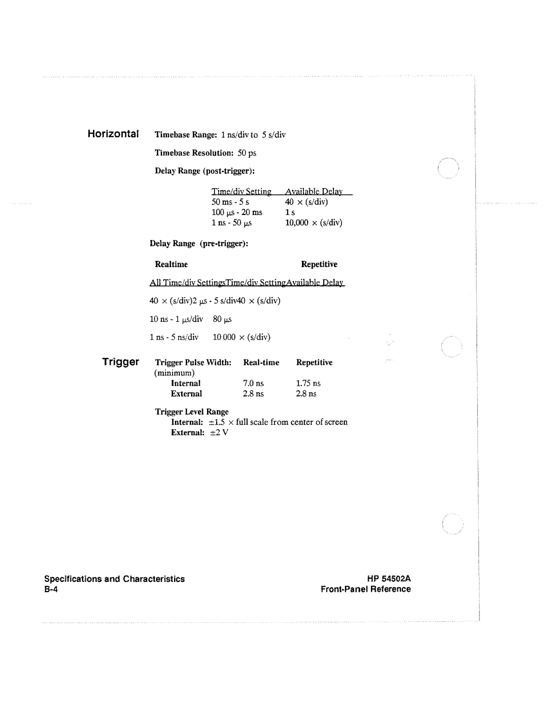 HP Microscope & Magnifier 54502A manual 