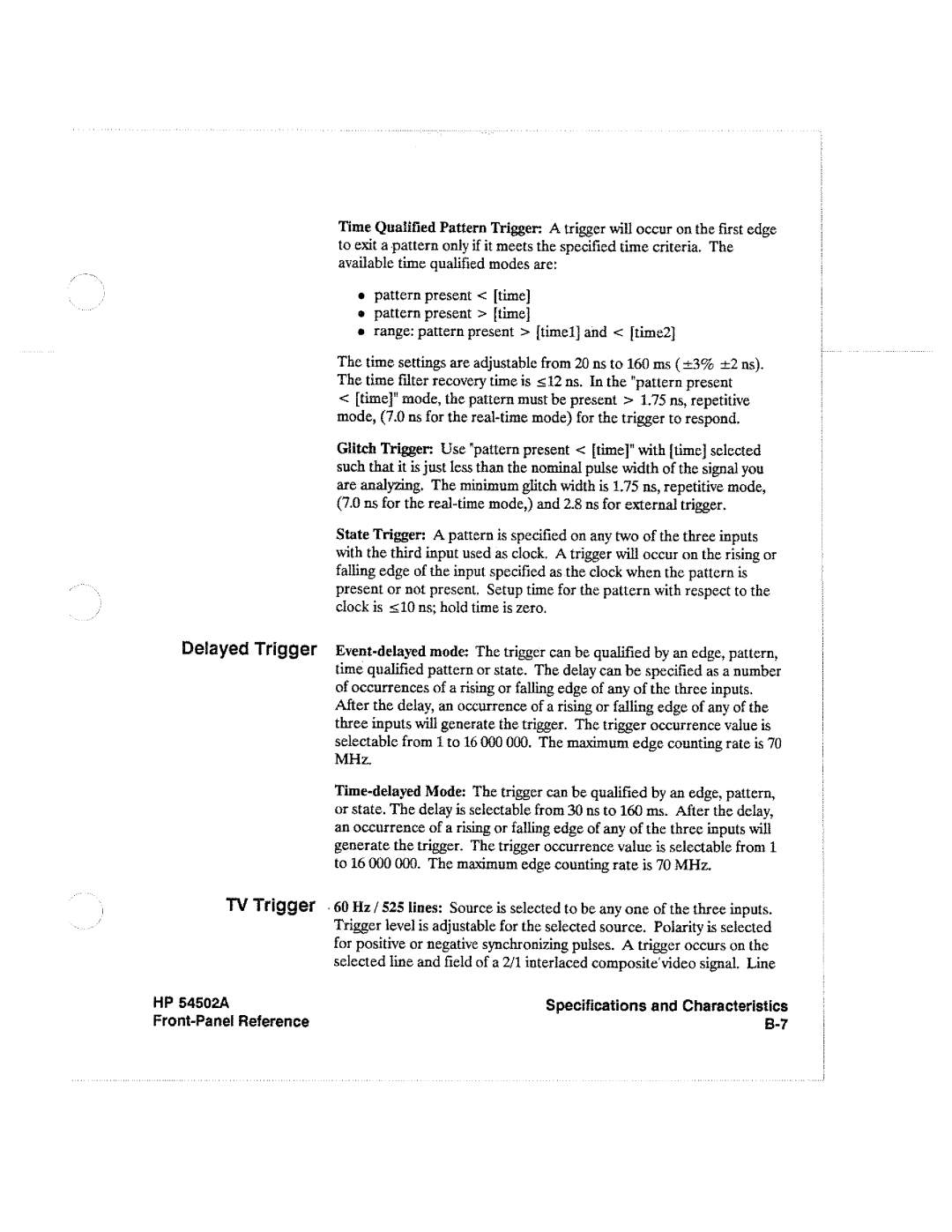 HP Microscope & Magnifier 54502A manual 