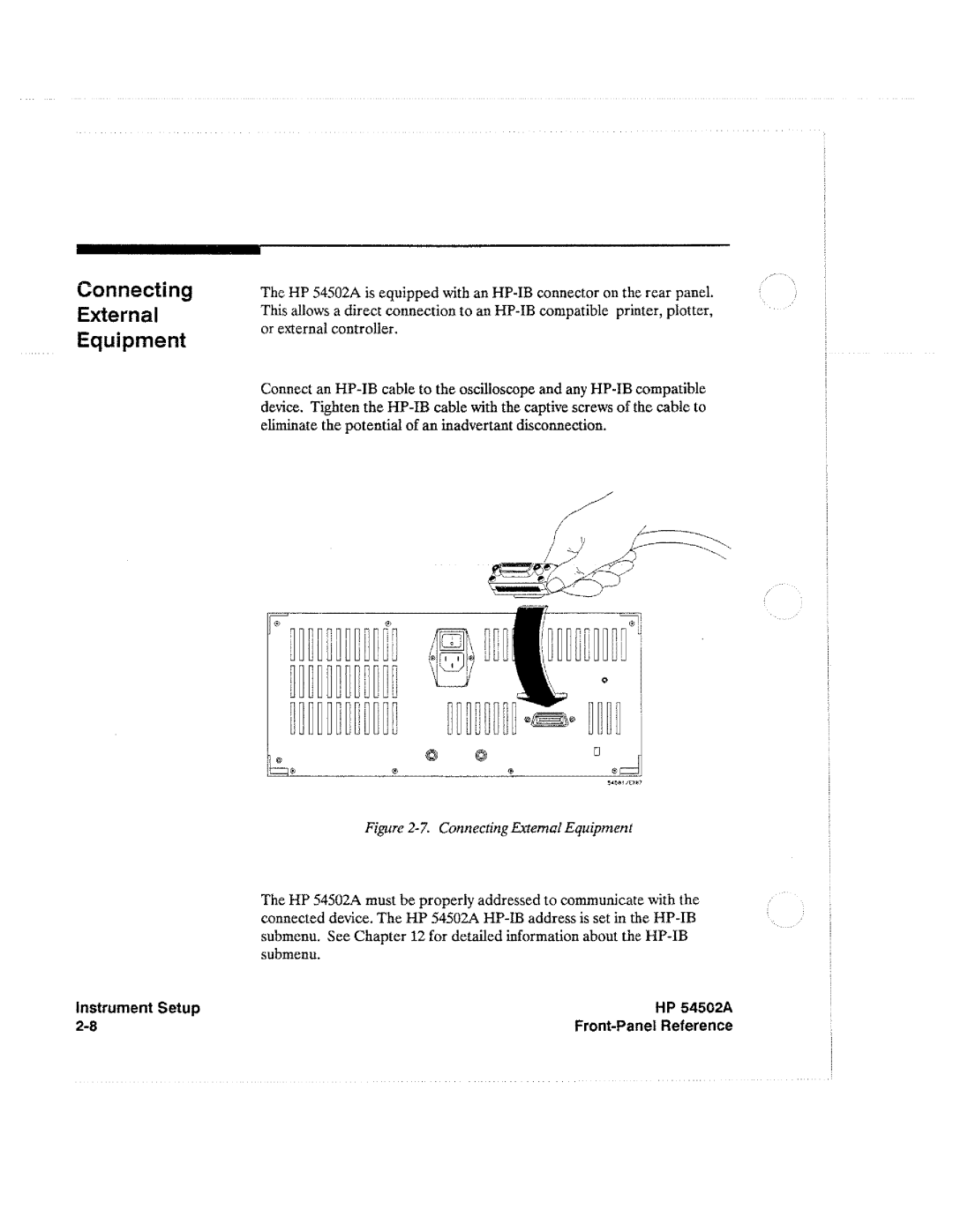 HP Microscope & Magnifier 54502A manual 