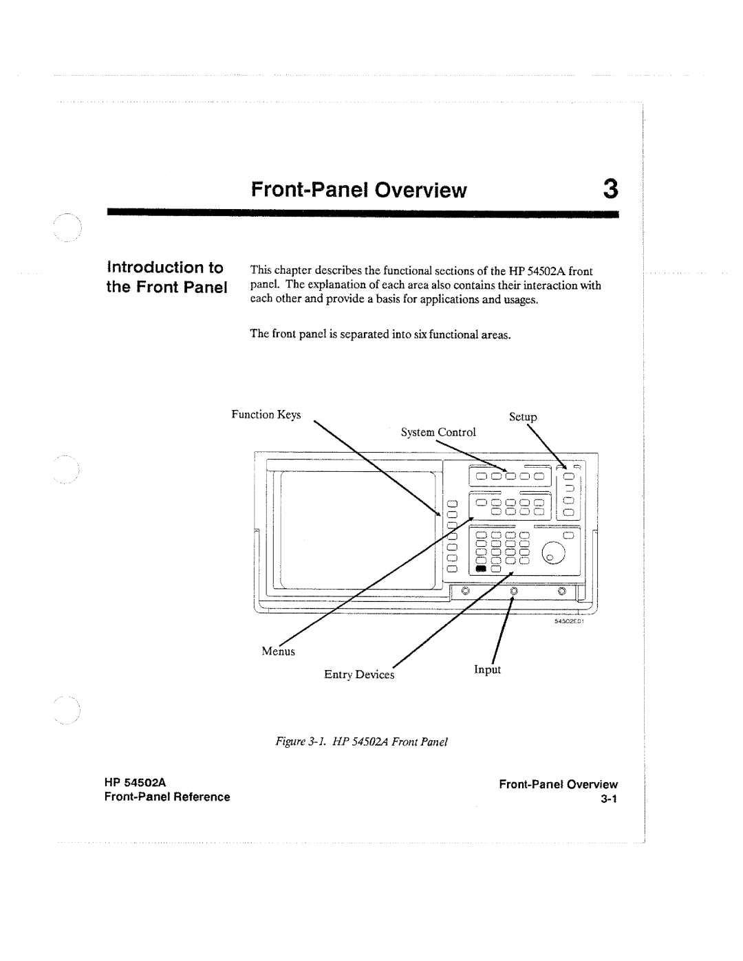 HP Microscope & Magnifier 54502A manual 