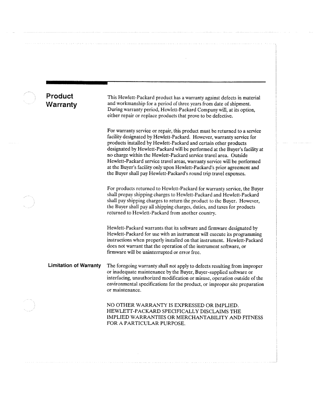 HP Microscope & Magnifier 54502A manual 