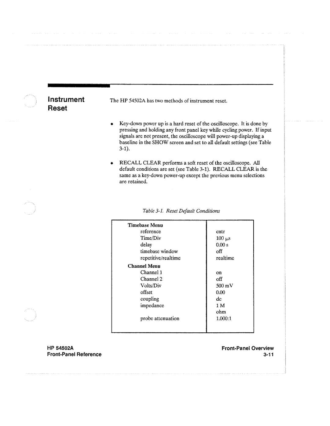 HP Microscope & Magnifier 54502A manual 