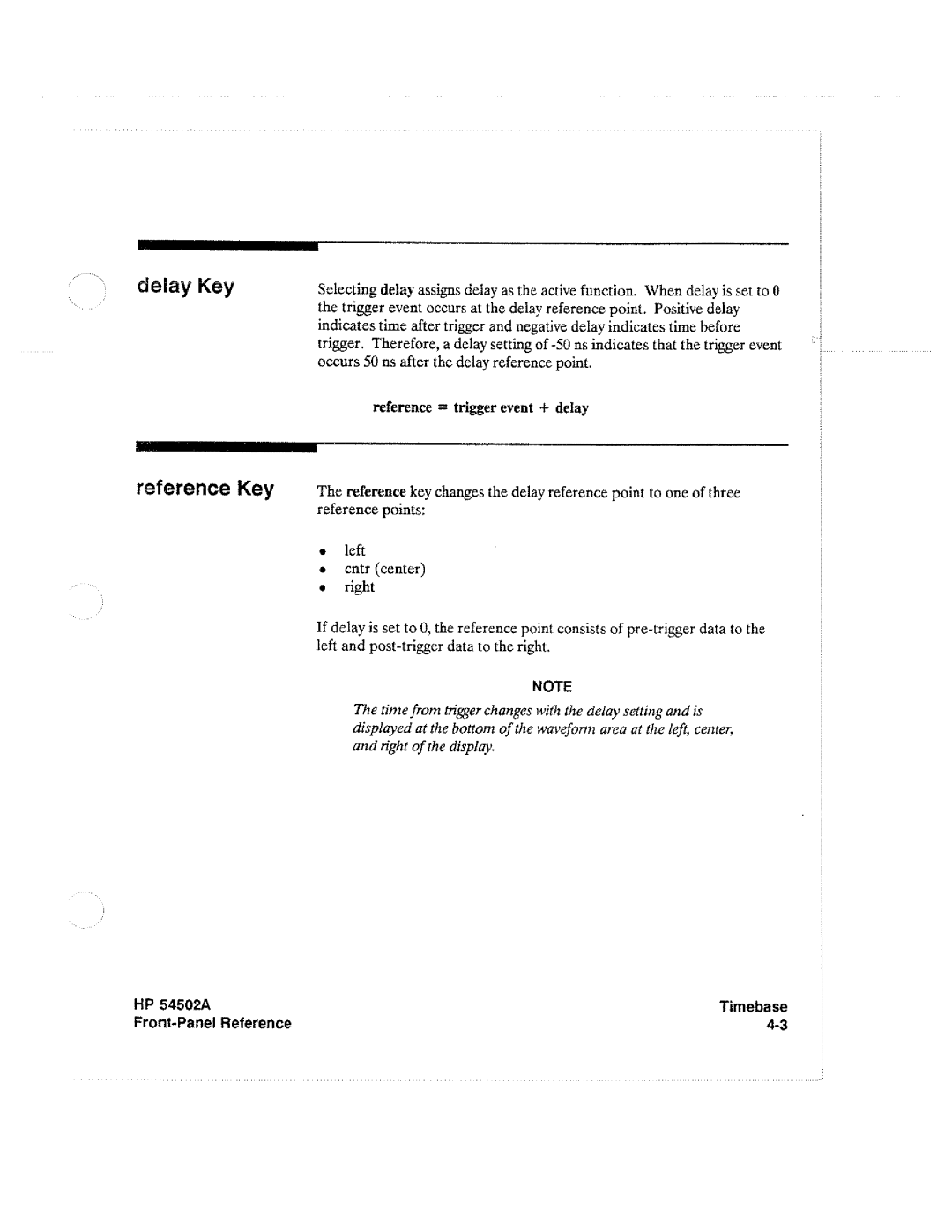 HP Microscope & Magnifier 54502A manual 