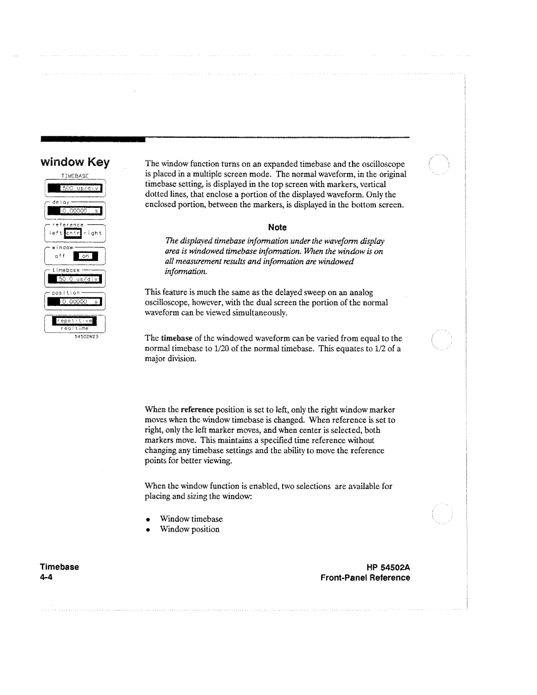 HP Microscope & Magnifier 54502A manual 