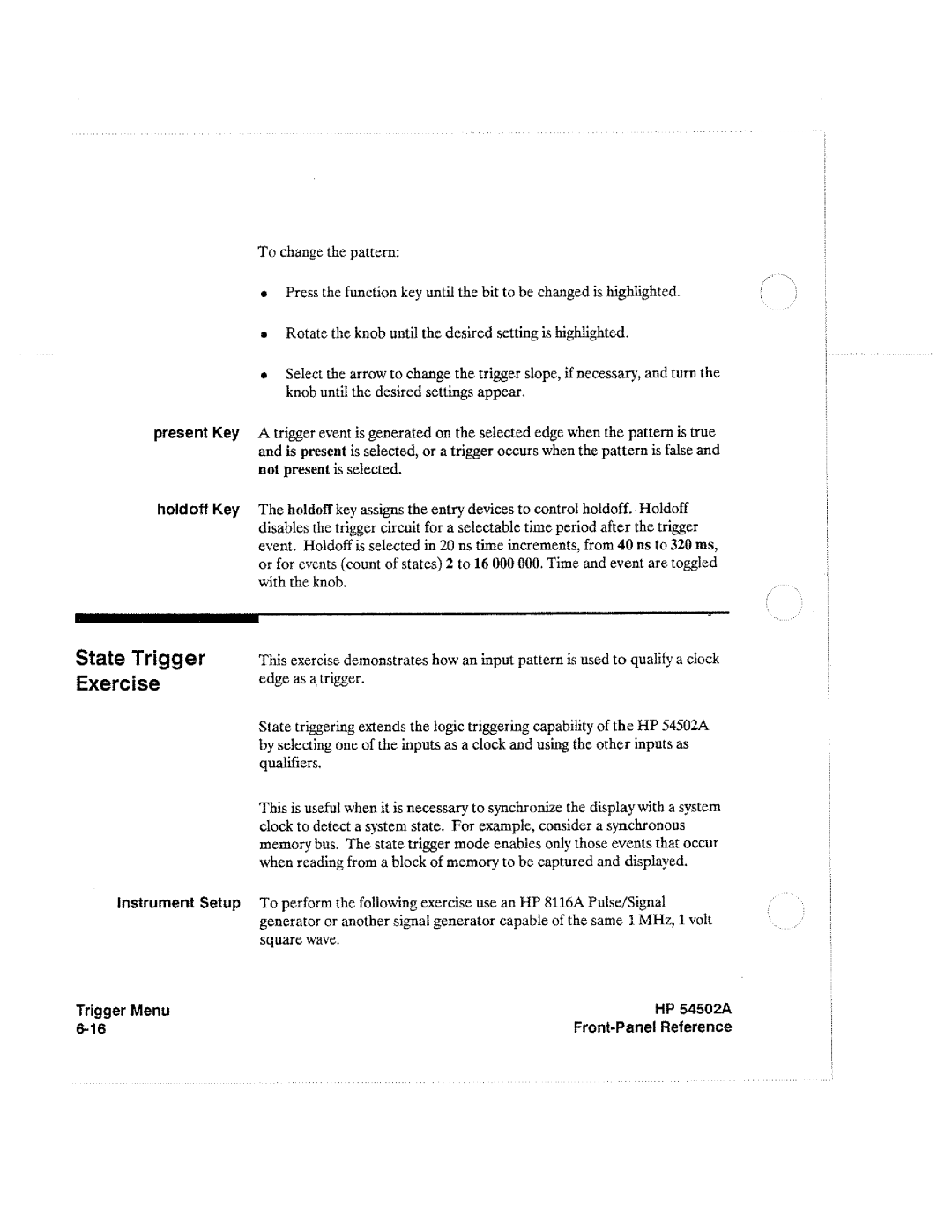 HP Microscope & Magnifier 54502A manual 