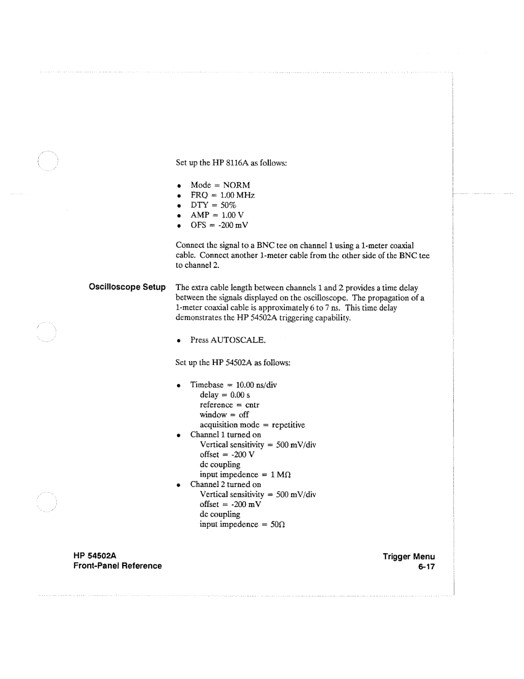 HP Microscope & Magnifier 54502A manual 