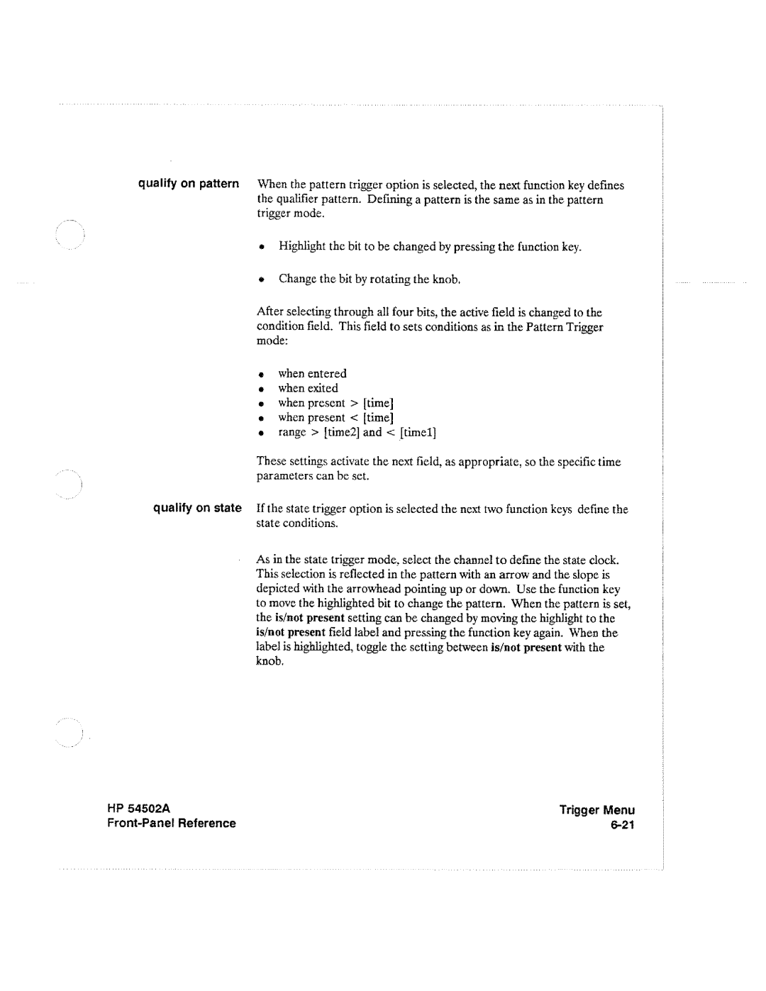 HP Microscope & Magnifier 54502A manual 