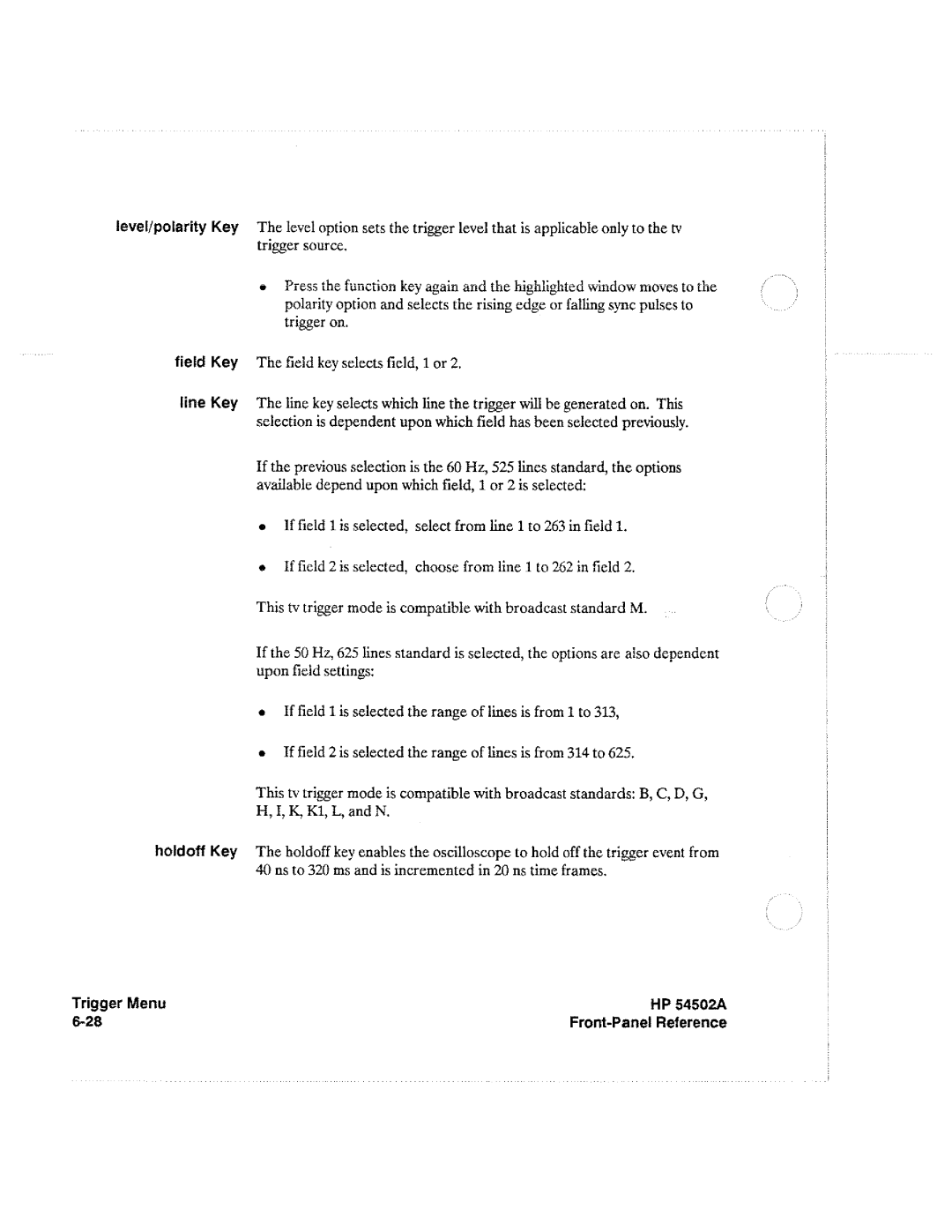 HP Microscope & Magnifier 54502A manual 