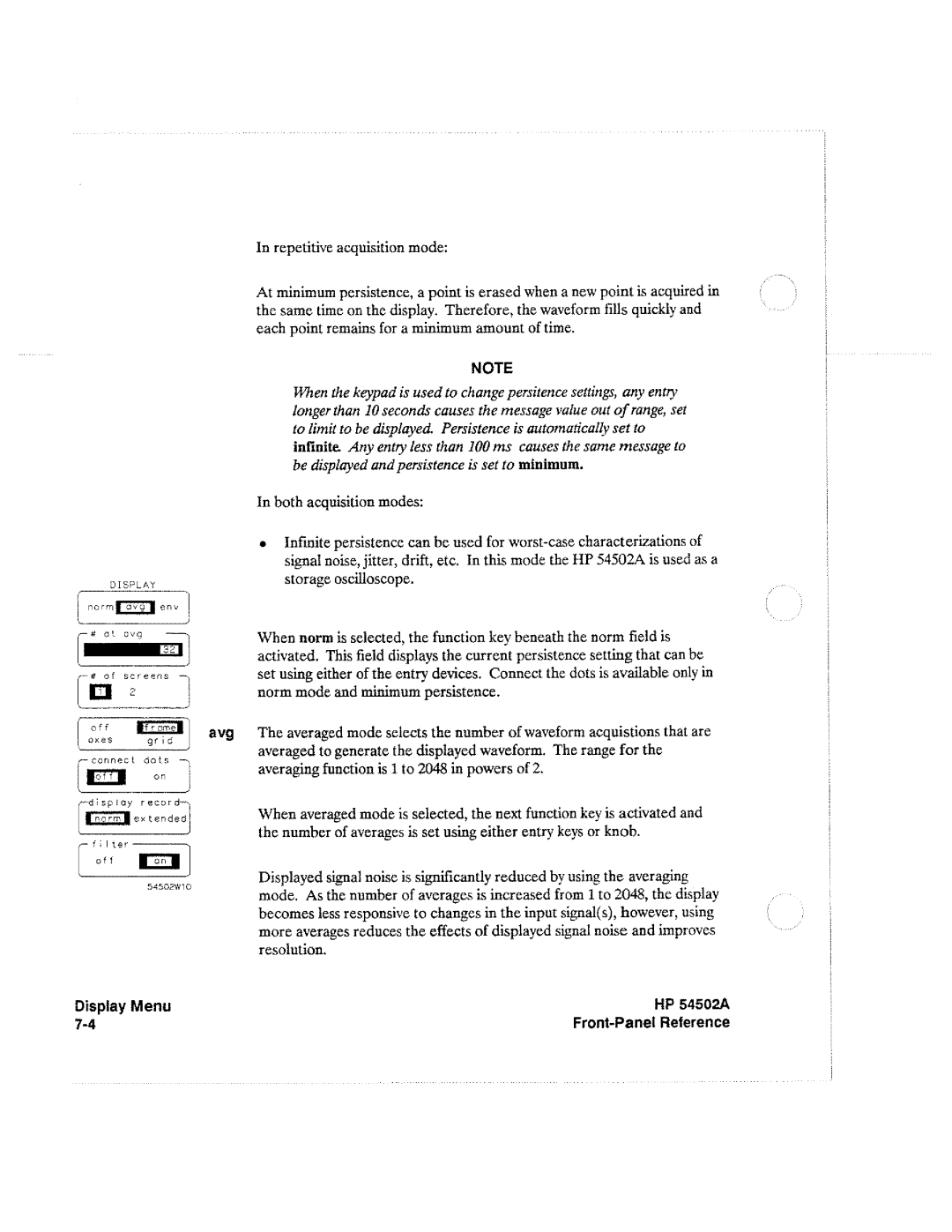 HP Microscope & Magnifier 54502A manual 