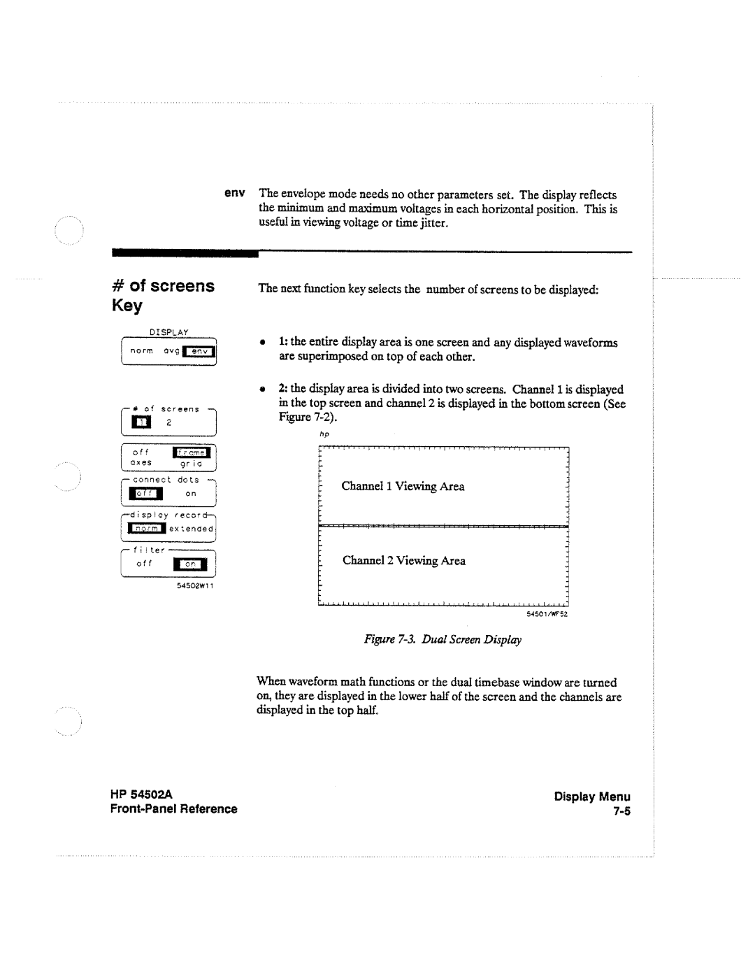 HP Microscope & Magnifier 54502A manual 