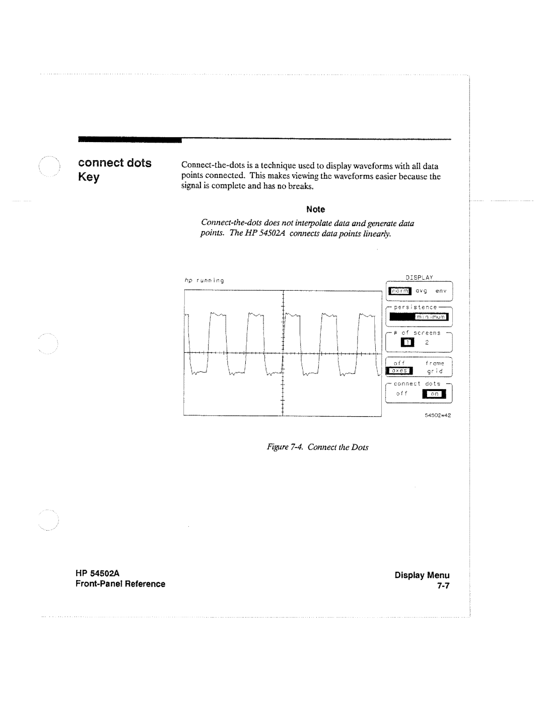 HP Microscope & Magnifier 54502A manual 