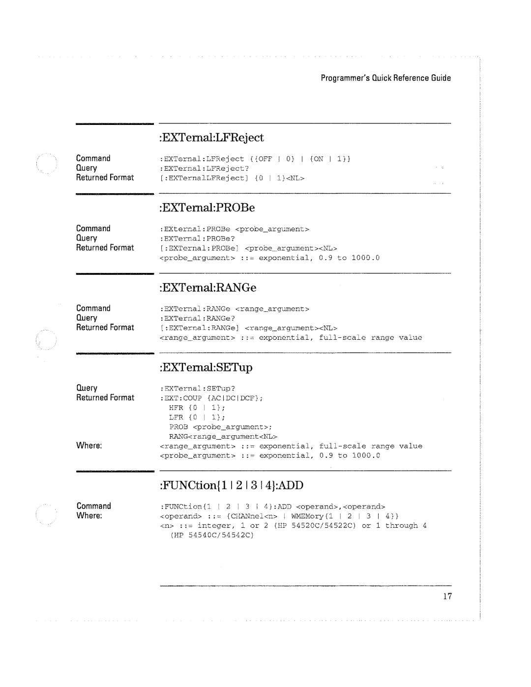 HP Microscope & Magnifier 54520C, Microscope & Magnifier 54540C manual 