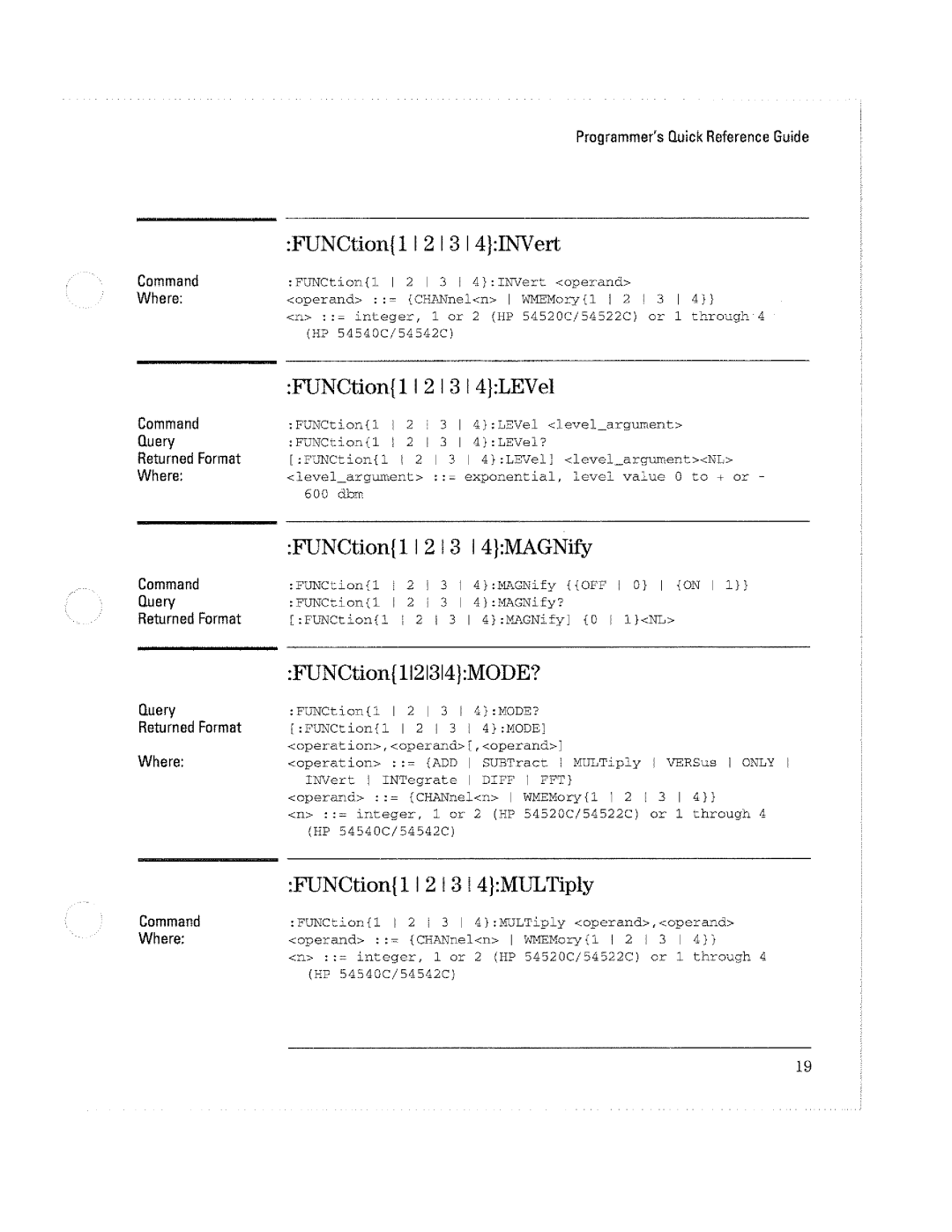 HP Microscope & Magnifier 54520C, Microscope & Magnifier 54540C manual 