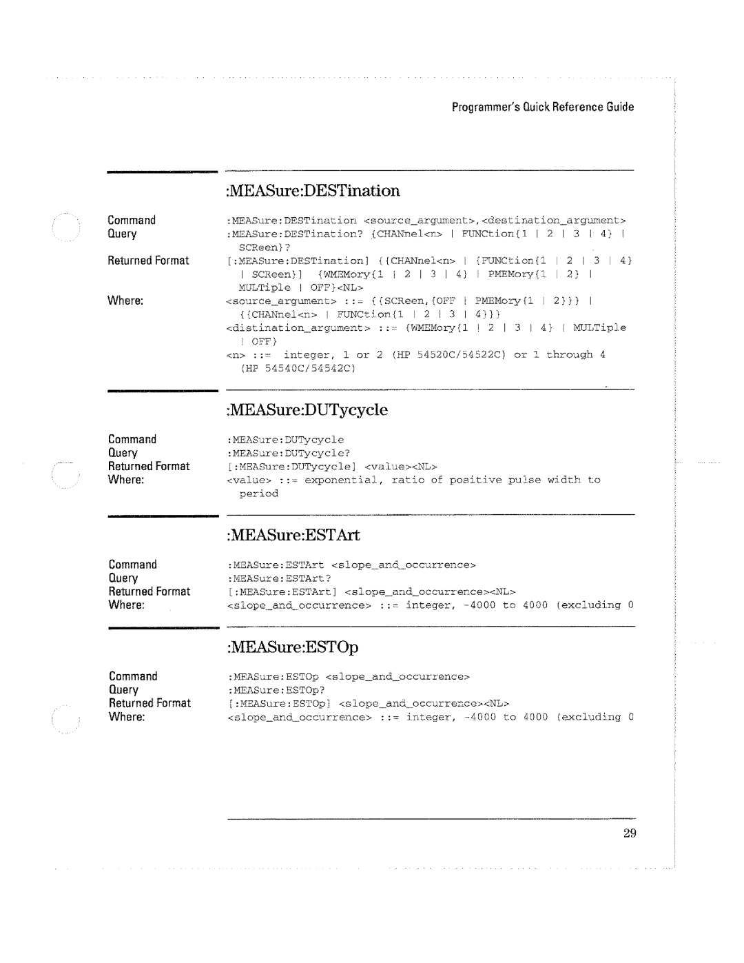 HP Microscope & Magnifier 54520C, Microscope & Magnifier 54540C manual 