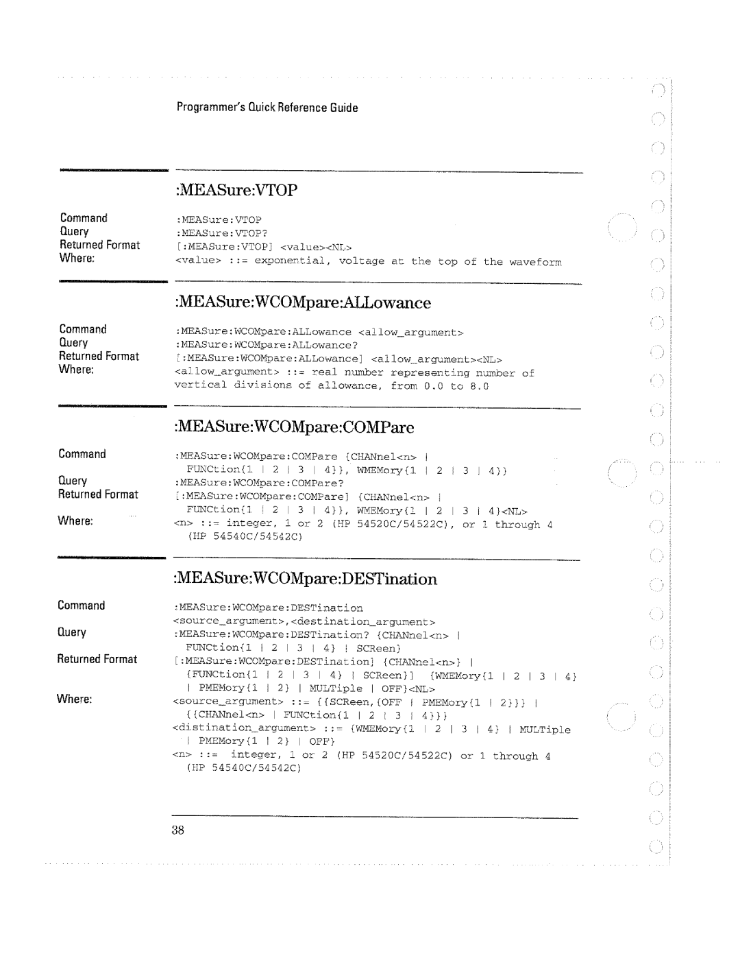 HP Microscope & Magnifier 54540C, Microscope & Magnifier 54520C manual 