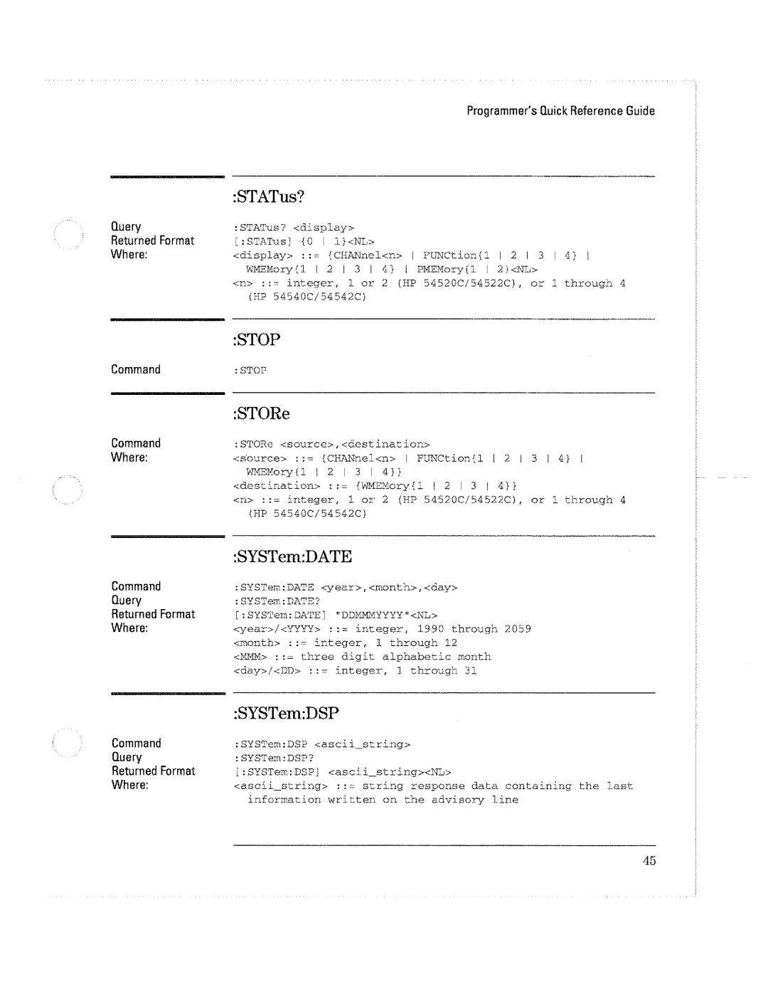 HP Microscope & Magnifier 54520C, Microscope & Magnifier 54540C manual 