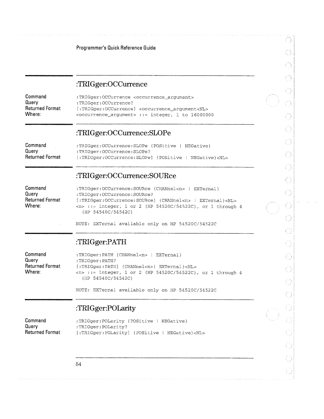 HP Microscope & Magnifier 54540C, Microscope & Magnifier 54520C manual 