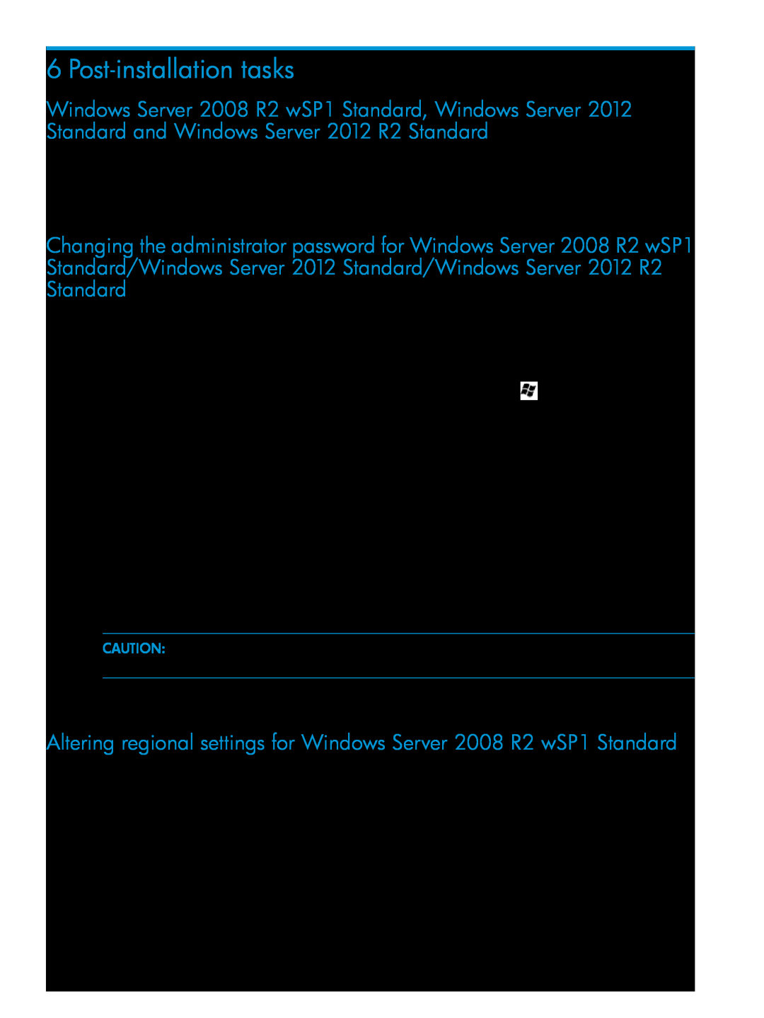 HP Microsoft Windows Server 2012 manual Post-installation tasks 