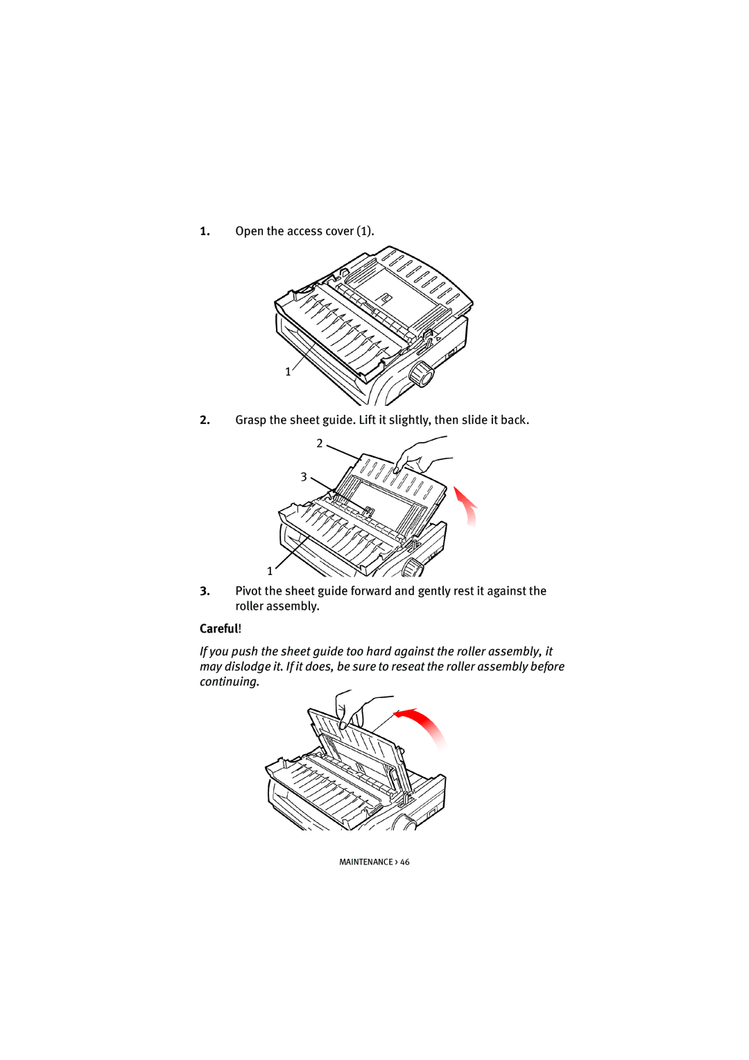 HP ML5590/91 manual Careful 