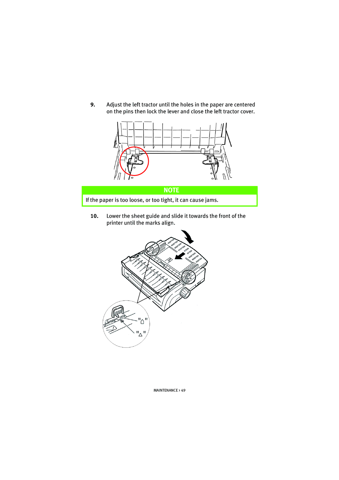 HP ML5590/91 manual Maintenance 