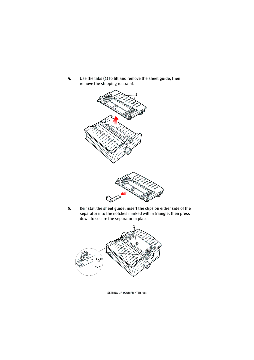 HP ML5590/91 manual Setting UP Your Printer 