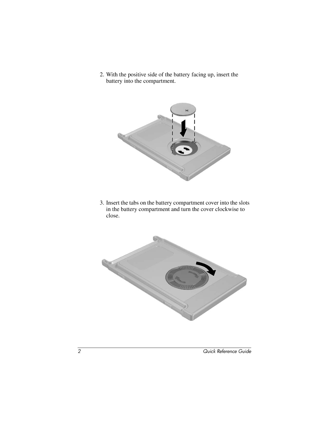 HP Mobile Remote Control 367174-001 manual Quick Reference Guide 