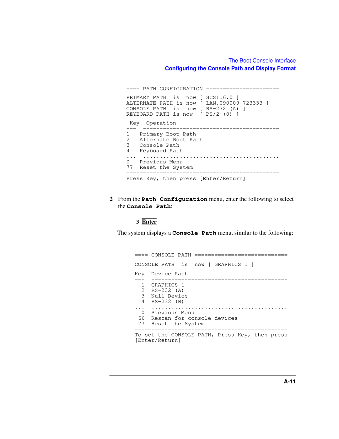 HP Model 743 manual Primary Path 