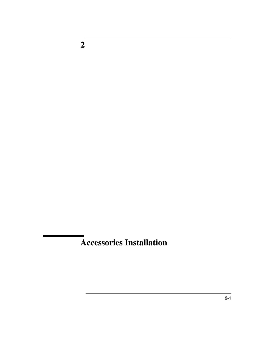 HP Model 743 manual Accessories Installation 