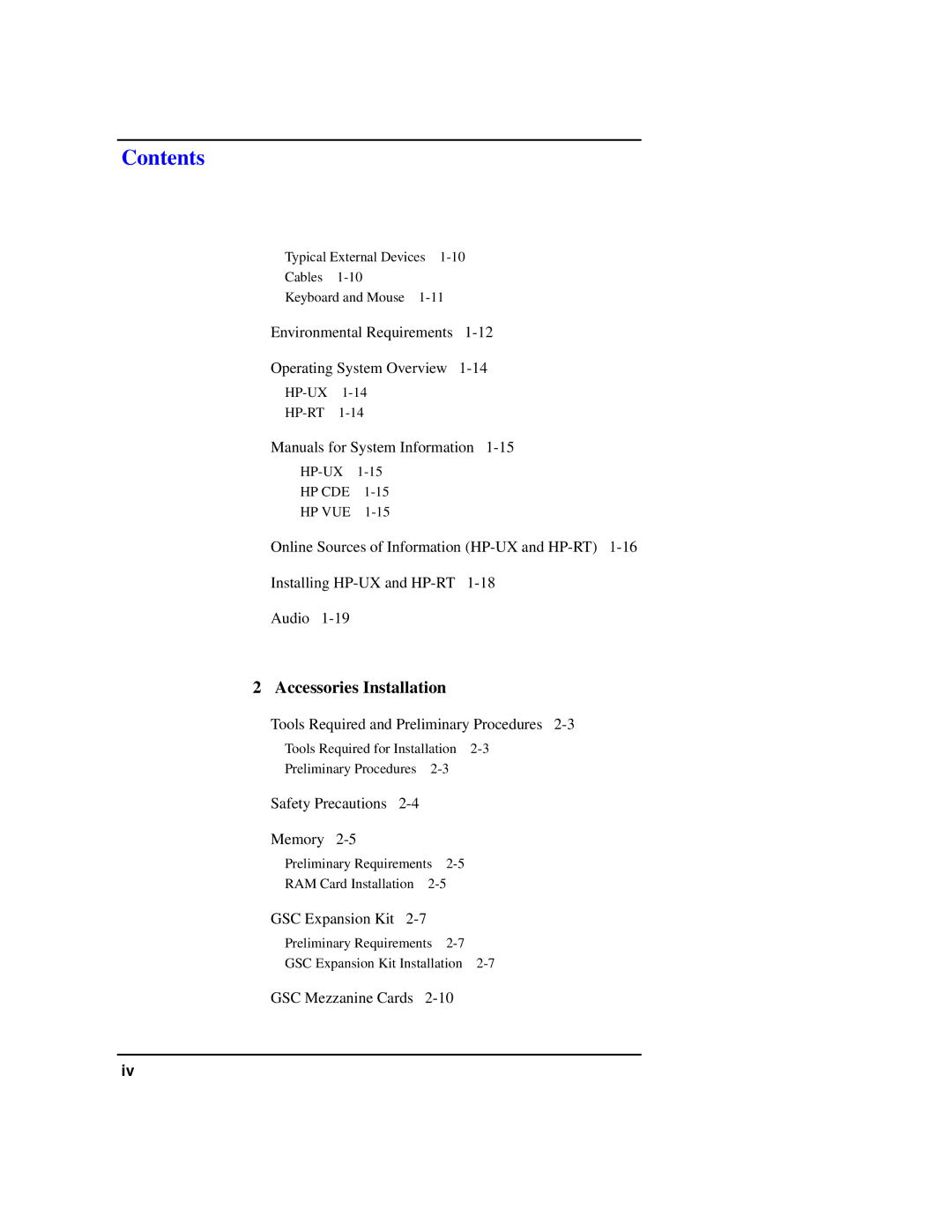 HP Model 743 manual Contents 