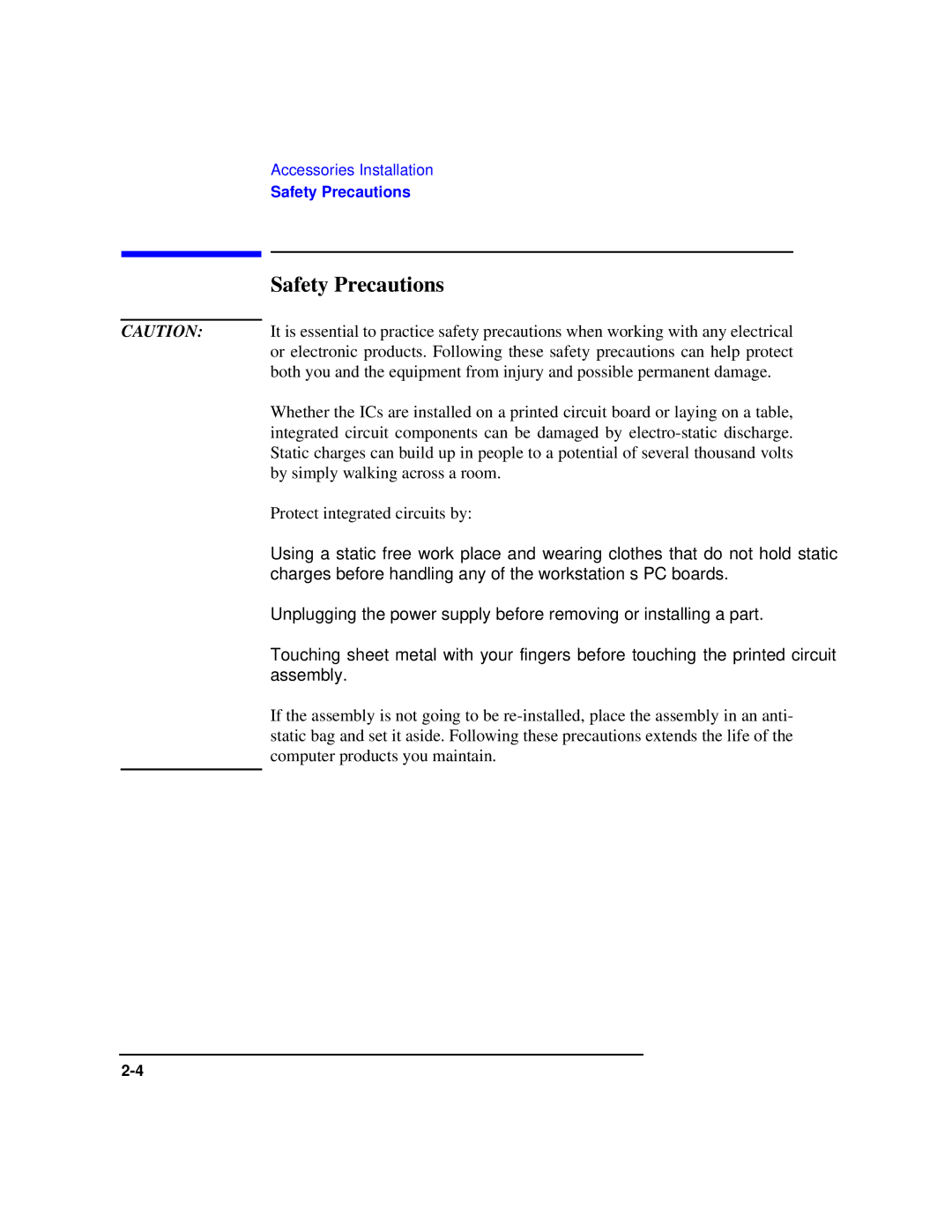 HP Model 743 manual Safety Precautions 