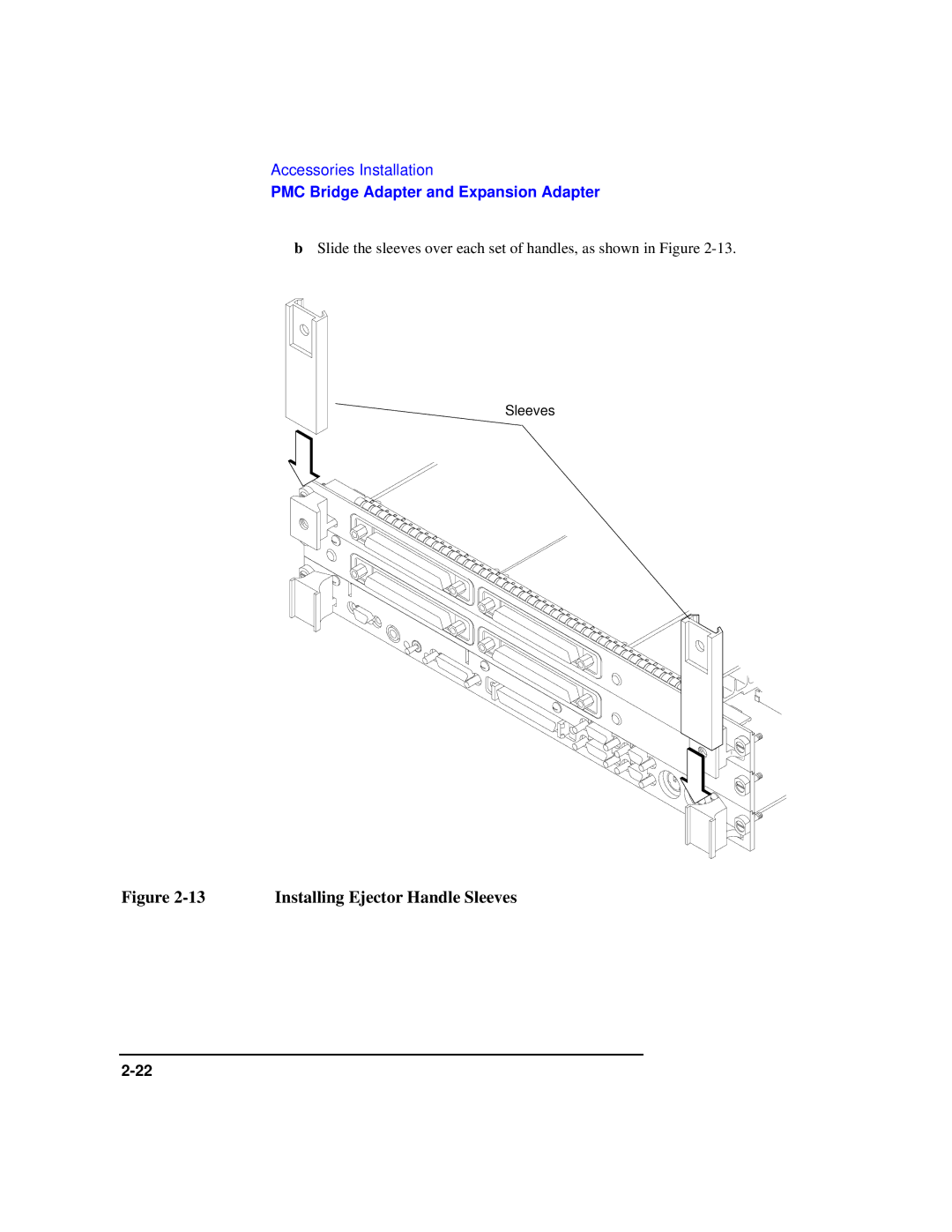 HP Model 743 manual Installing Ejector Handle Sleeves 