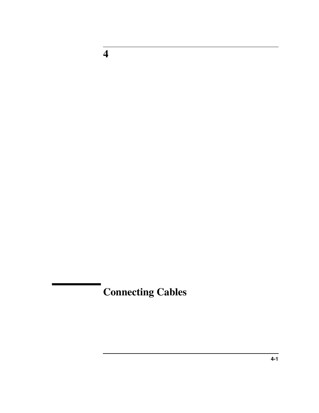 HP Model 743 manual Connecting Cables 