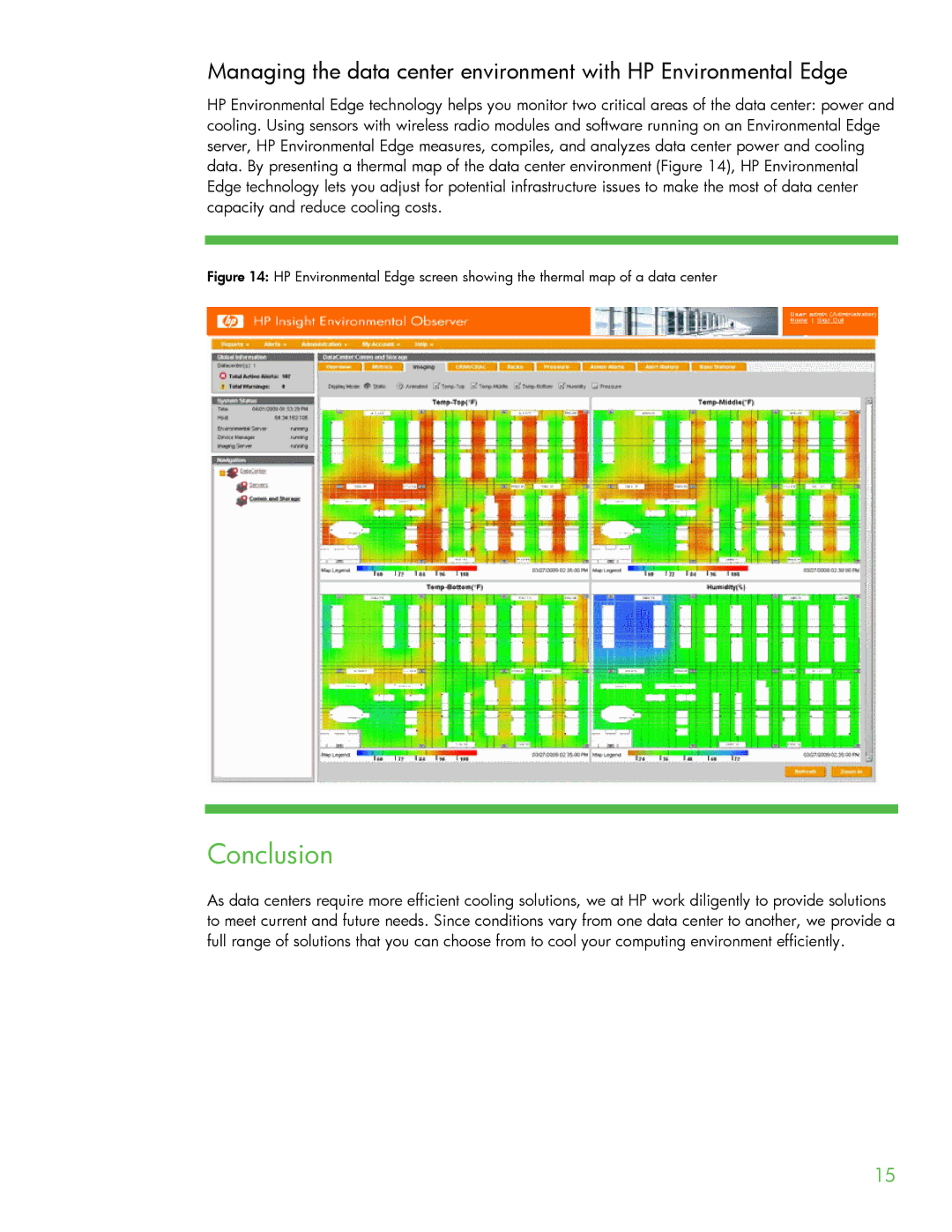 HP Modular Cooling System manual Conclusion 