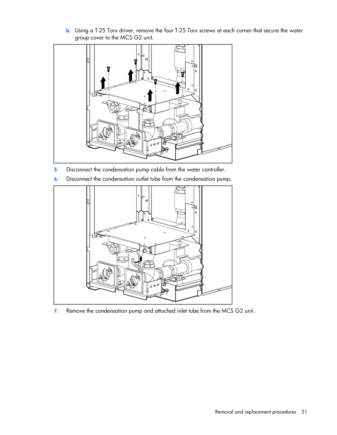 HP Modular Cooling System manual Removal and replacement procedures 