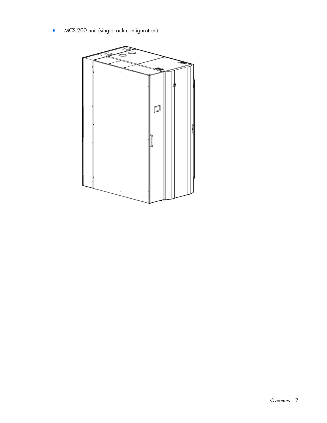 HP Modular Cooling System manual MCS-200 unit single-rack configuration 