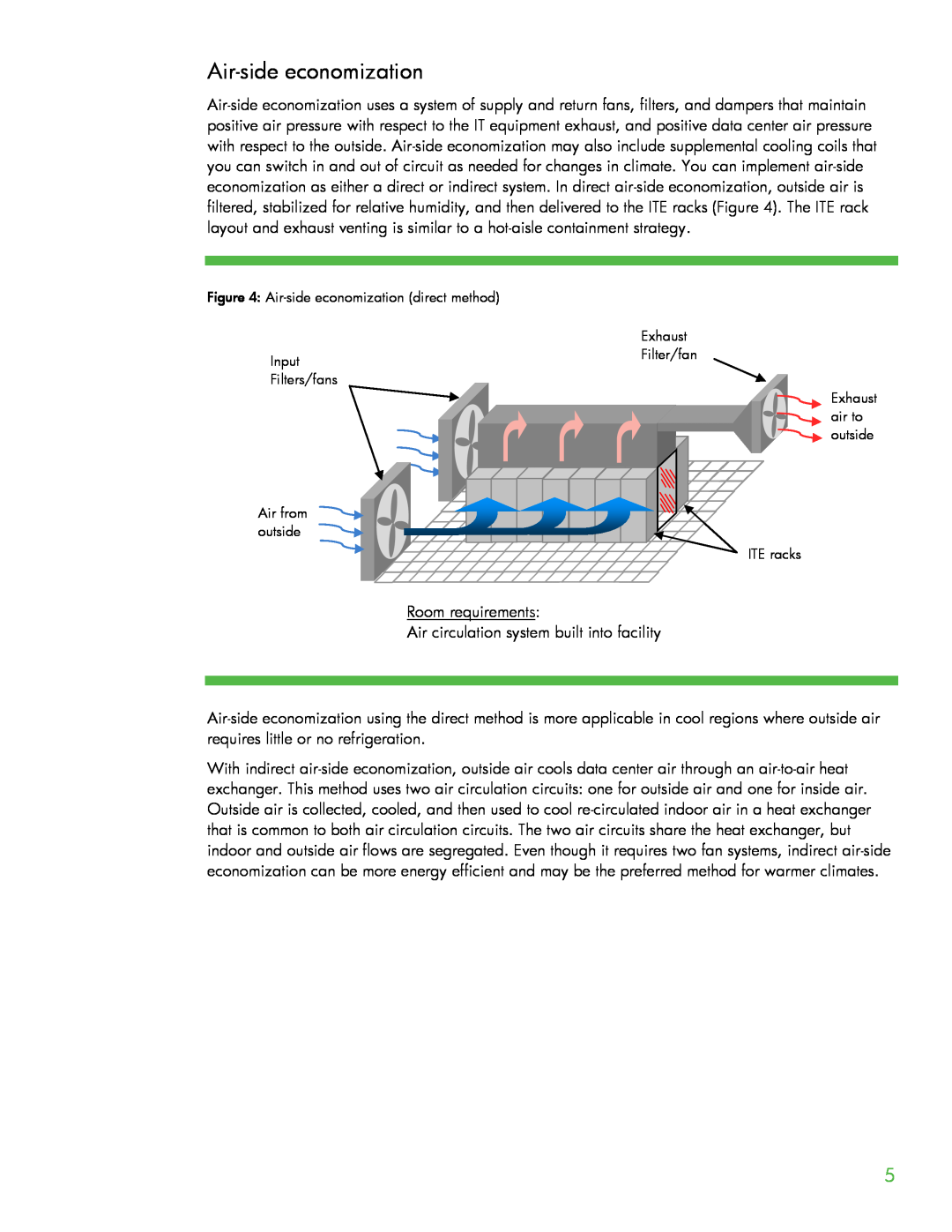 HP Modular Cooling System manual Air-side economization 