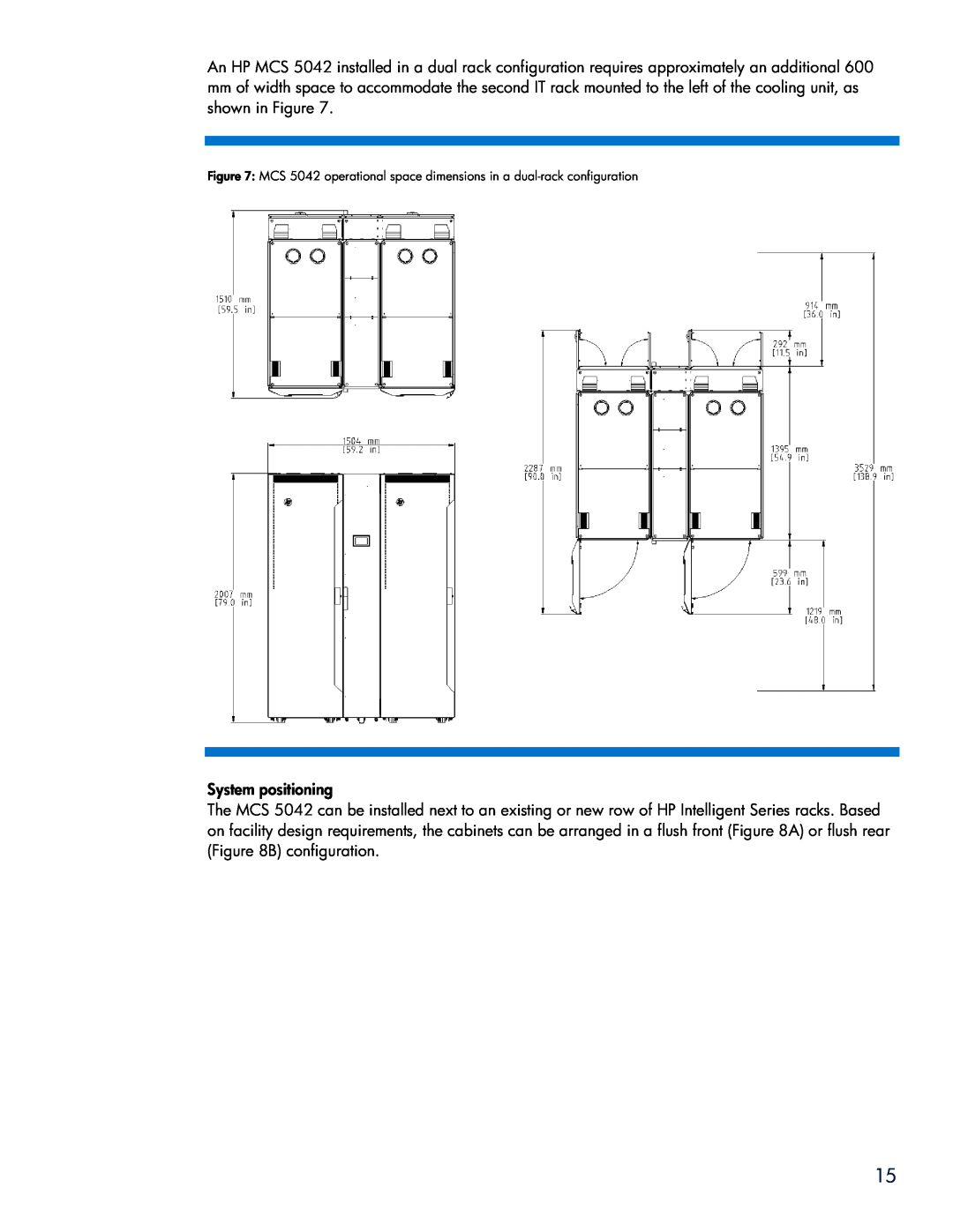 HP Modular Cooling System manual System positioning 