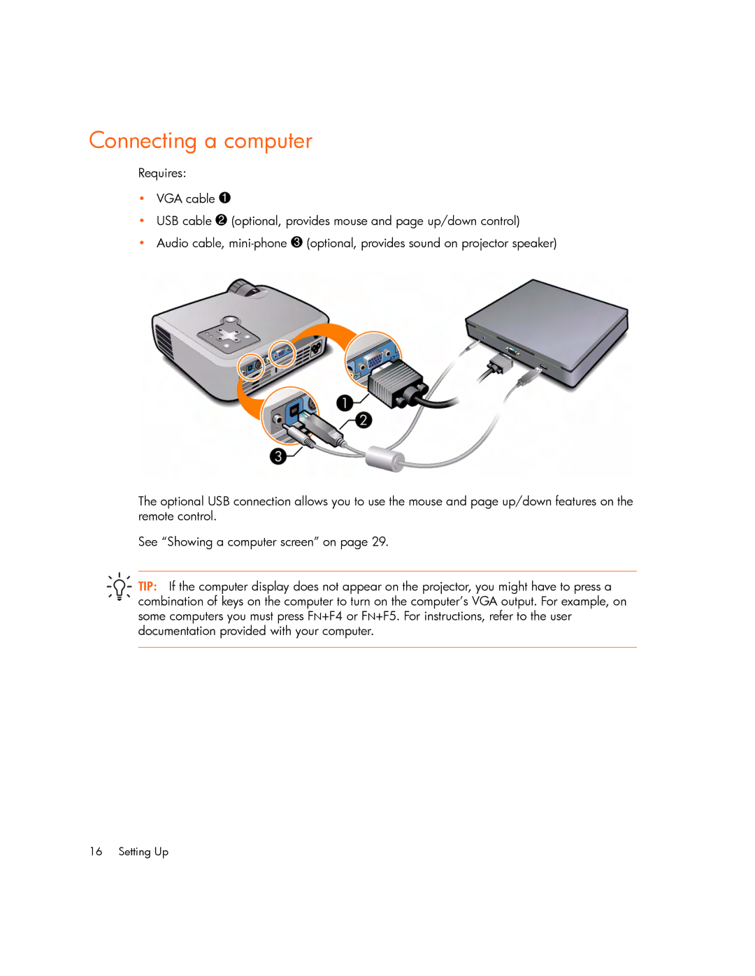 HP mp2220 manual Connecting a computer 