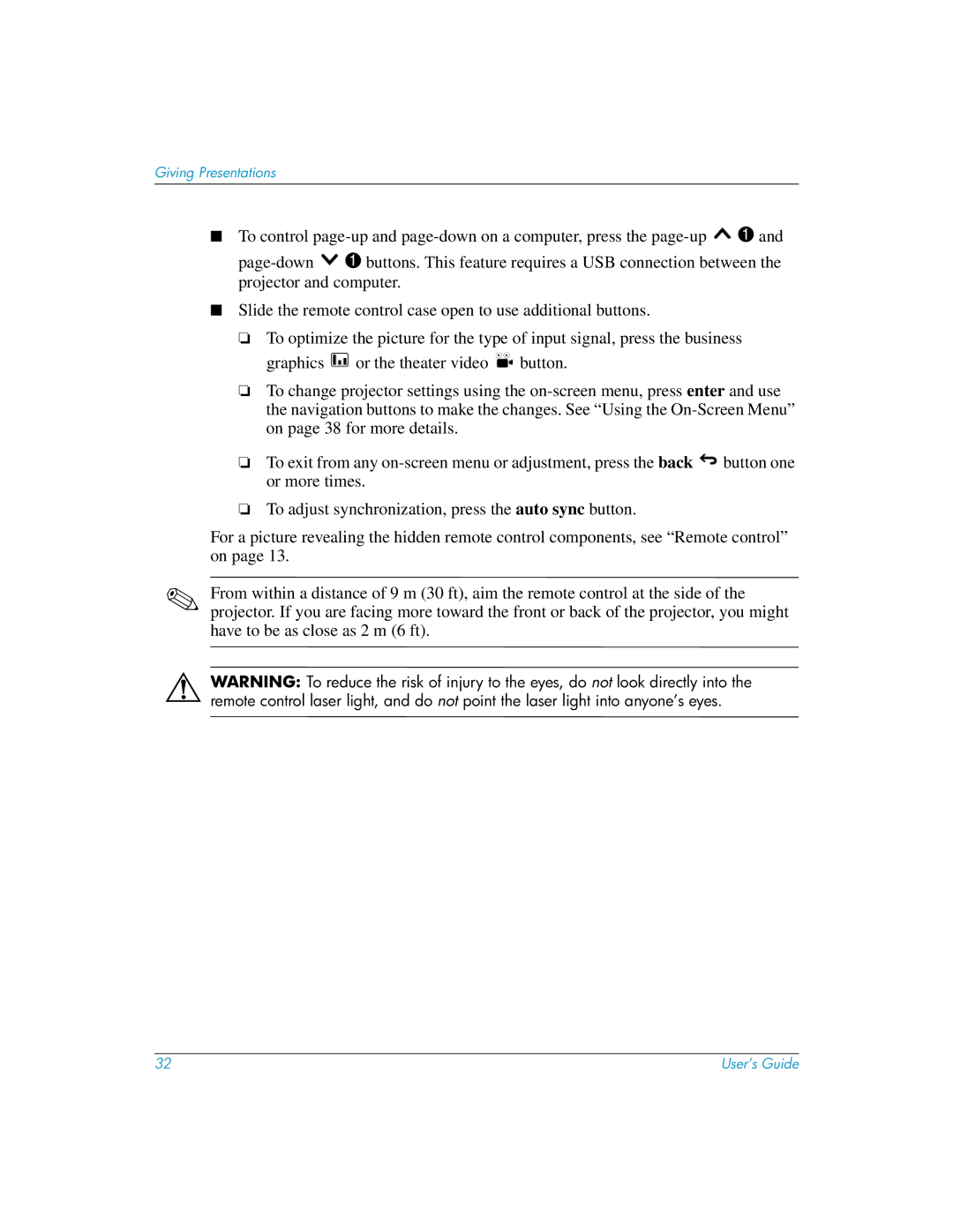 HP mp3135w manual Giving Presentations 