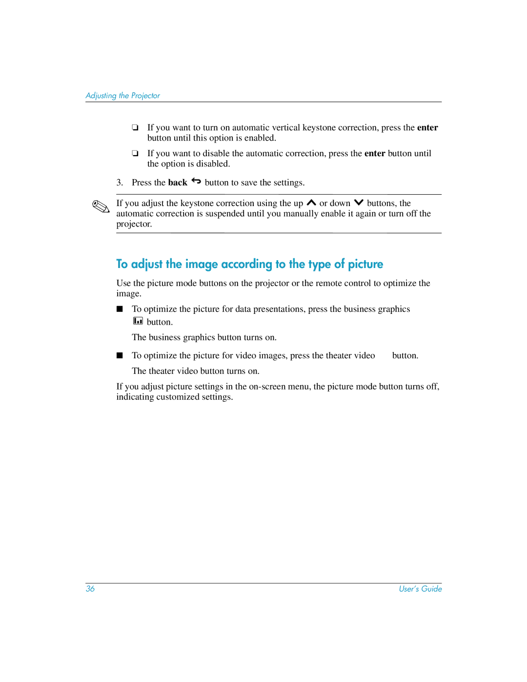 HP mp3135w manual To adjust the image according to the type of picture 