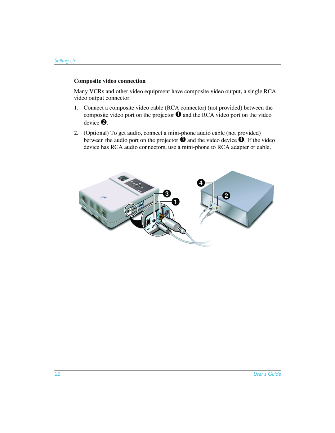 HP mp3222 manual Setting Up 