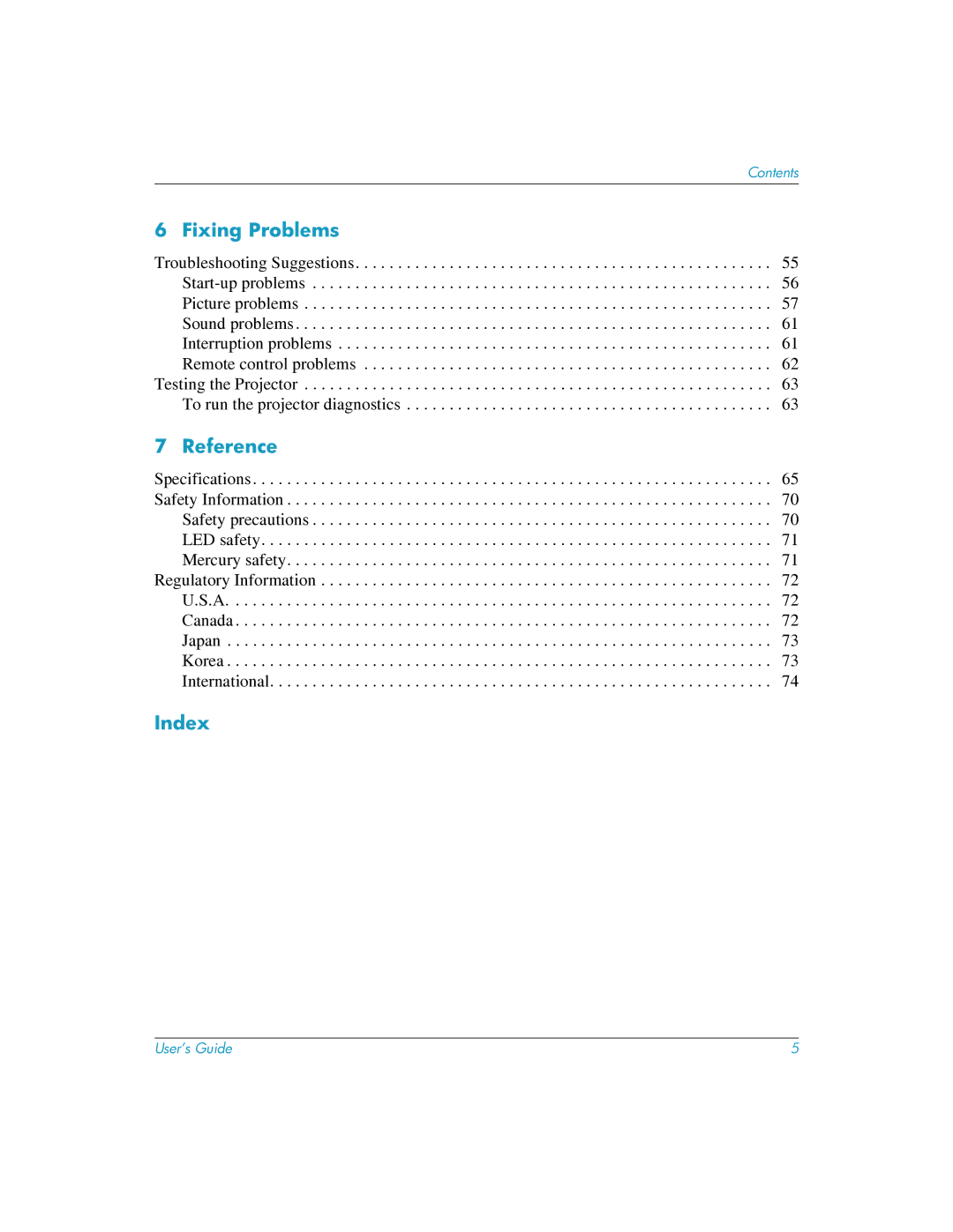 HP mp3222 manual Index 