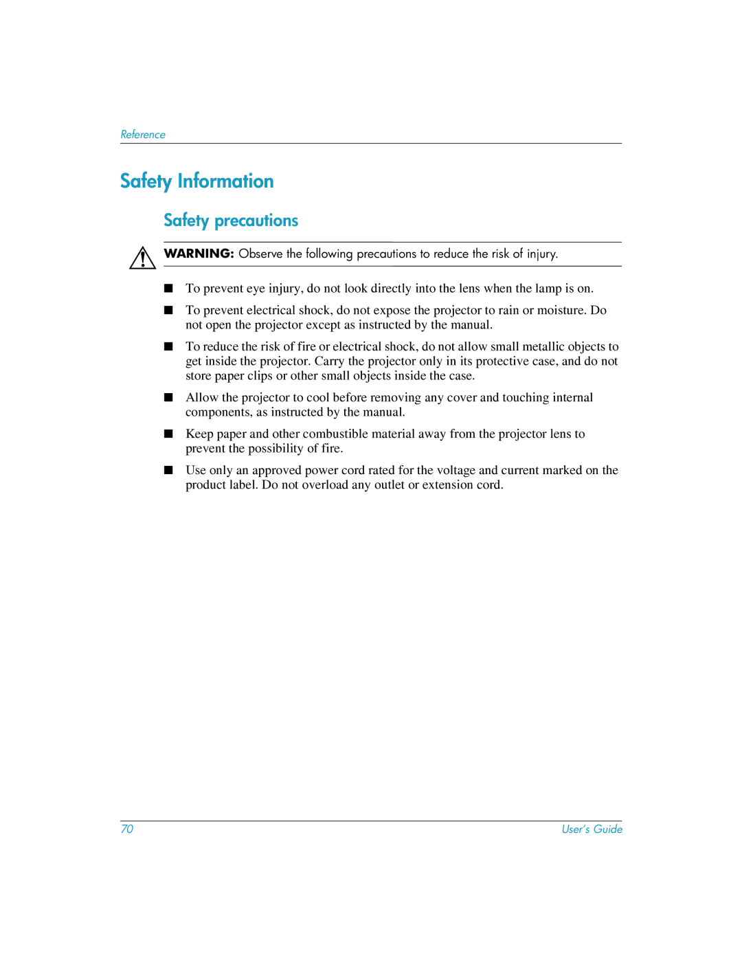 HP mp3222 manual Safety Information, Safety precautions 