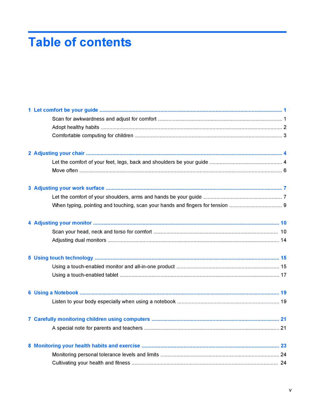 HP MP4 Model 4200 manual Table of contents 